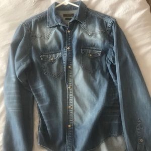 Zara denim Shirt slim fit